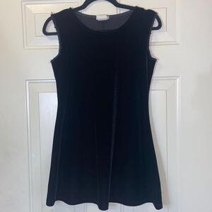 Vintage Hana Black Velvet Woman Dress Size L